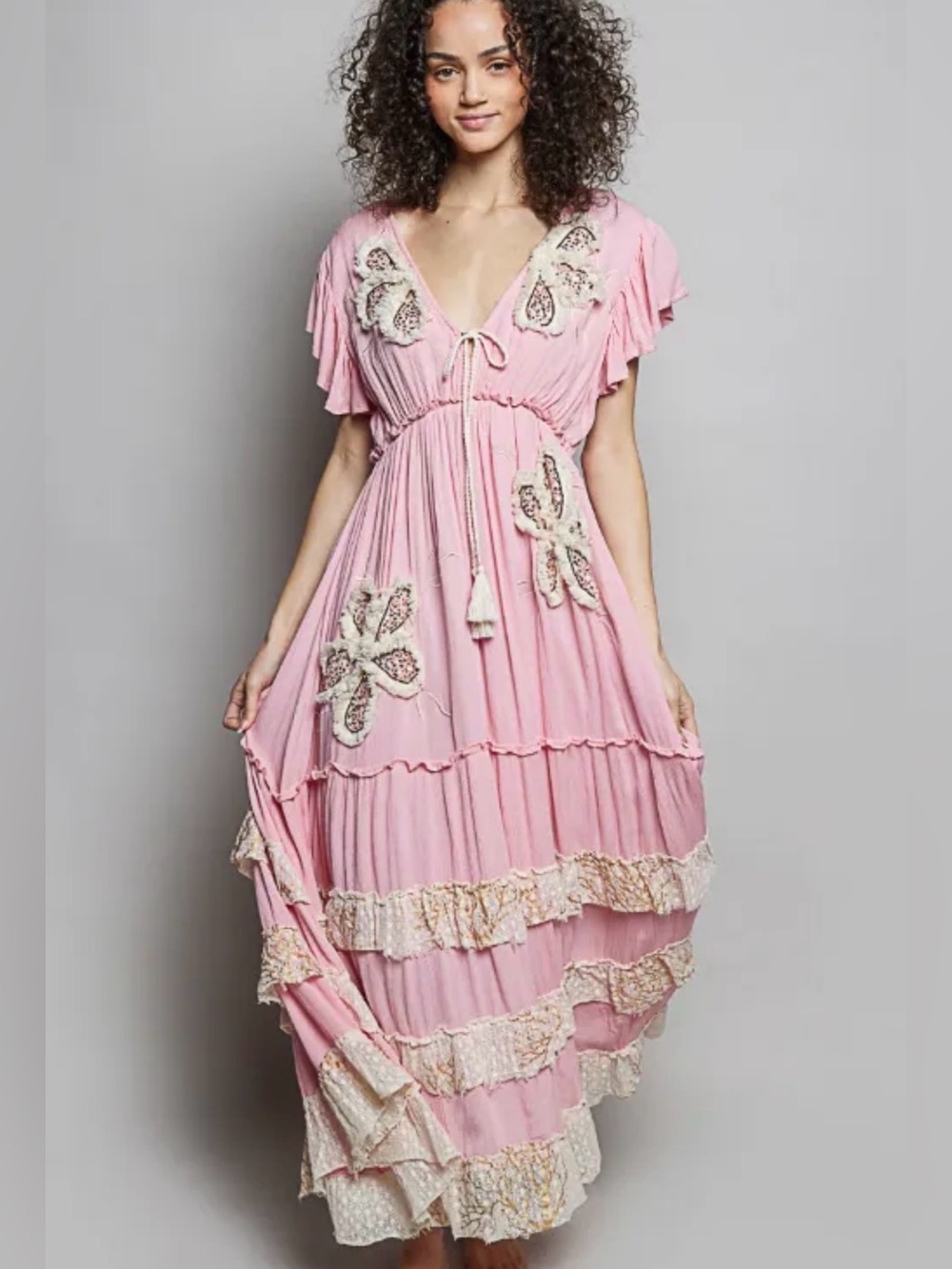 POL  Everly Rose Maxi Dress🌸💕